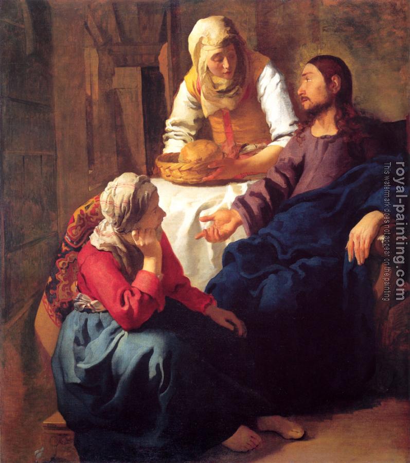 Johannes Vermeer : Christ in the House of Martha and Mary